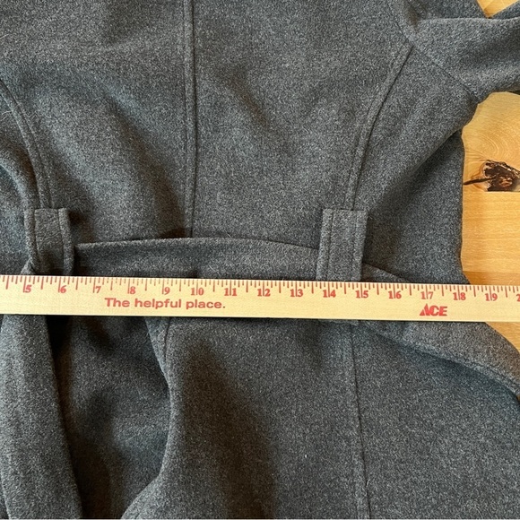 PAINC’S WOOL CASHMERE BELTED COAT SHAWL COLLAR BEADED TRIM ITALIAN LUXURY 46-10 - Picture 10 of 13